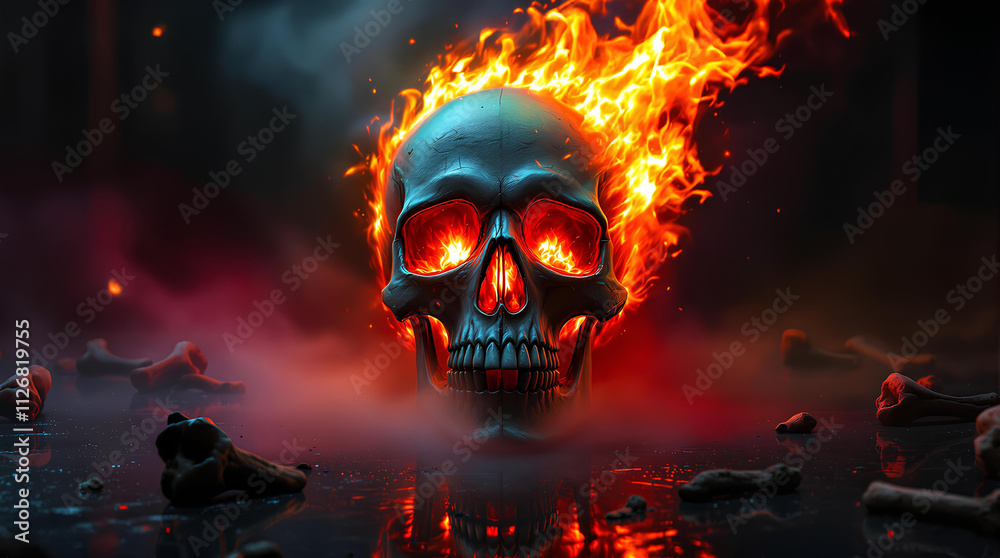 skull covered in colorful smoke,Lone mind,Skull made of smoke colorful with red and blue colors,scary skull and smoke around,Skull Fog In Dark Halloween Background skull covered in colorful smoke,Lone mind,Skull made of smoke colorful with red and blue colors,scary skull and smoke around,Skull Fog In Dark Halloween Background