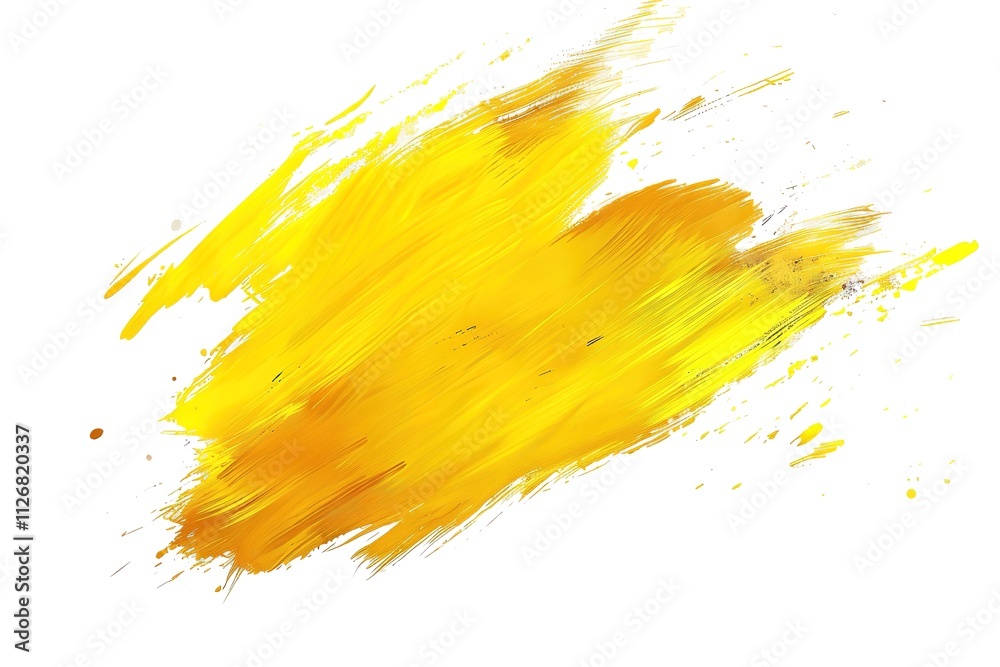 Isolated golden Brush Stroke on a white Background. Acrylic Paint Texture with Copy Space
Isolated golden Brush Stroke on a white Background. Acrylic Paint Texture with Copy Space