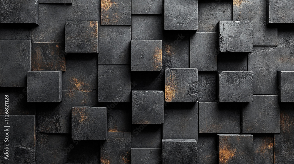 Abstract geometric pattern with dark black and anthracite gray tones, showcasing symmetry and texture. The design evokes mystery, sophistication, and modernity, ideal for creative projects Abstract geometric pattern with dark black and anthracite gray tones, showcasing symmetry and texture. The design evokes mystery, sophistication, and modernity, ideal for creative projects