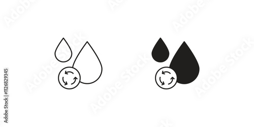 renewable resource set icon with white background vector stock illustration