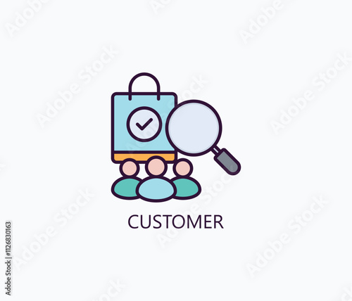Customer Vector, Icon Or Logo Sign Symbol Illustration 