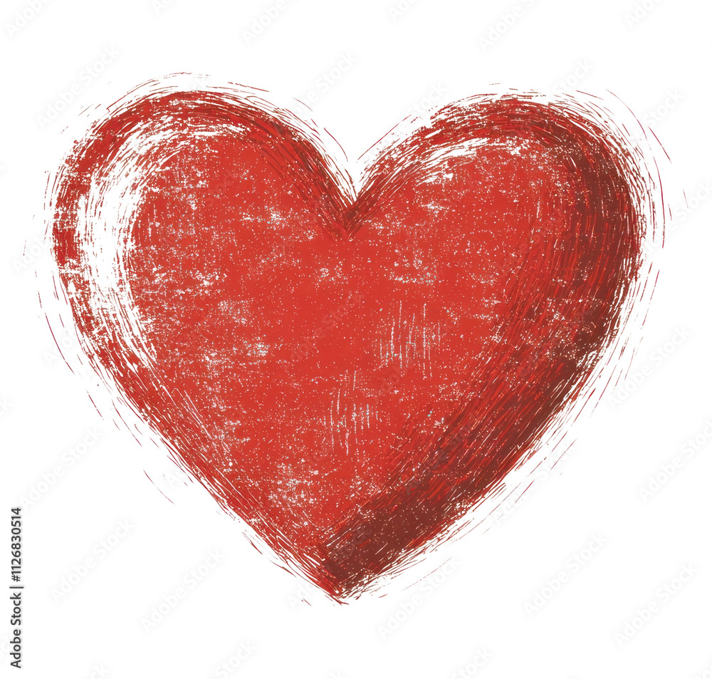 PNG Hand-drawn heart symbol illustration red. PNG Hand-drawn heart symbol illustration red.