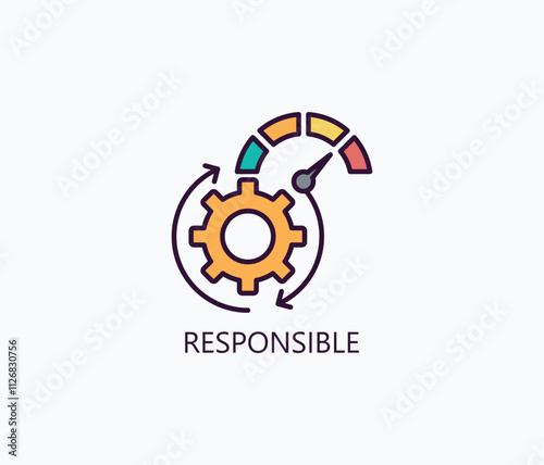 Responsible Vector, Icon Or Logo Sign Symbol Illustration 