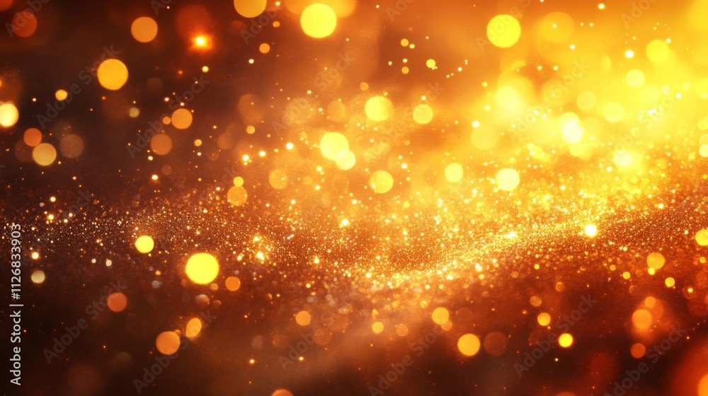 Golden Glitter Sparkle Festive Background Golden Glitter Sparkle Festive Background