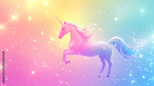 Wallpaper Mural Pink purple very peri blue yellow gradient. unicorn holographic pastel background. Opalescent. Illustration Torontodigital.ca