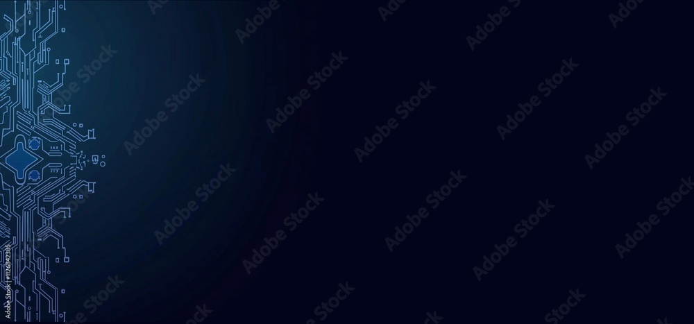 Abstract futuristic background. Texture of modern digital printed circuit board with copy space for text. Concept of innovation and future technologies - generative AI Abstract futuristic background. Texture of modern digital printed circuit board with copy space for text. Concept of innovation and future technologies - generative AI