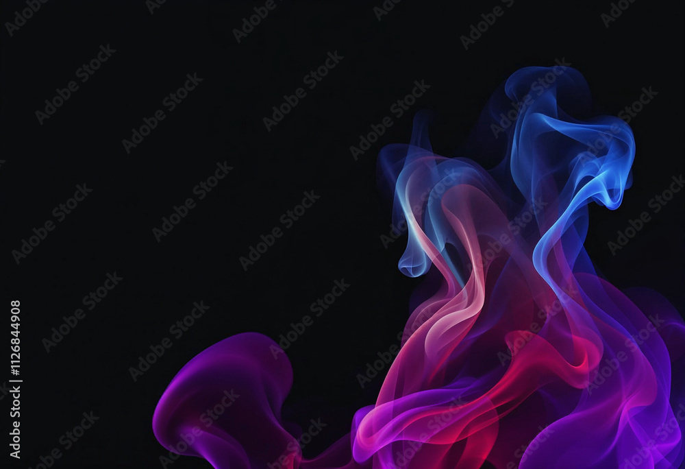 Fototapeta premium smoke on black