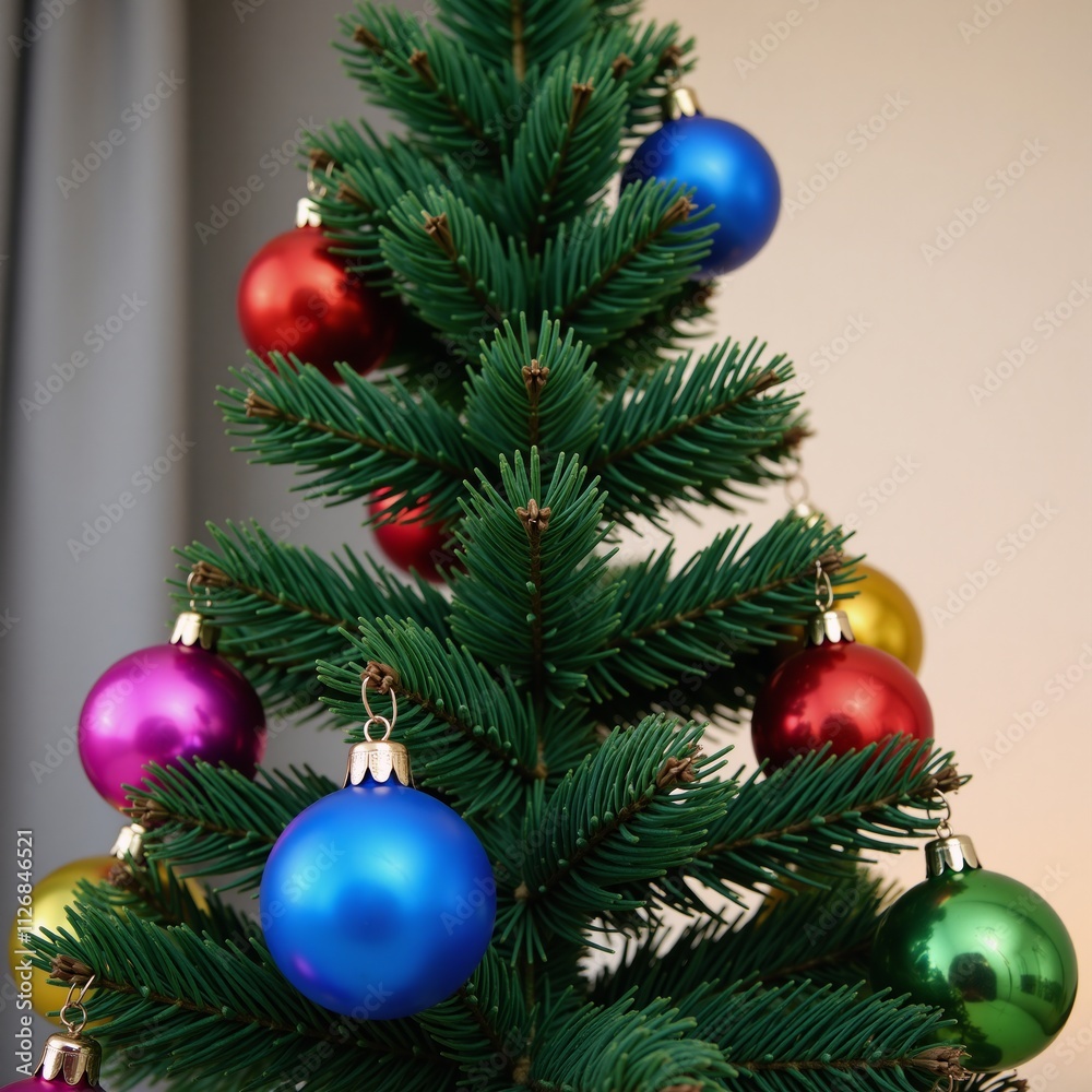 A digital clipart featuring an intricate and detailed depiction of a festive decorated Christmas tree A digital clipart featuring an intricate and detailed depiction of a festive decorated Christmas tree