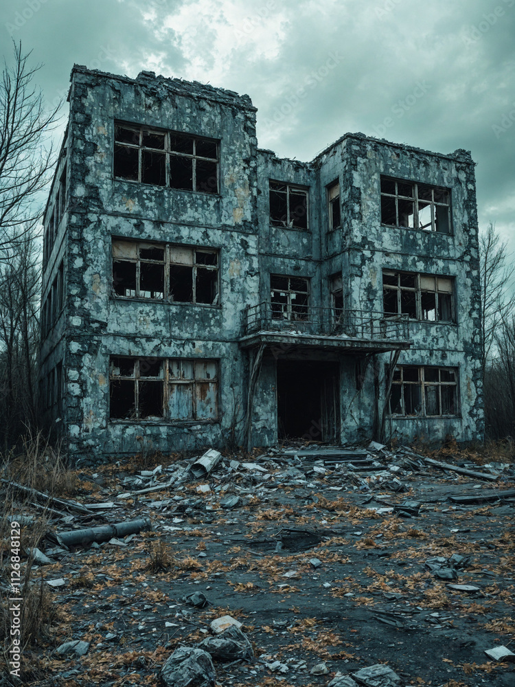 Fototapeta premium Abandoned building 