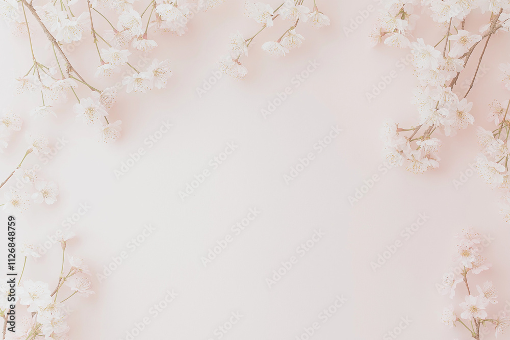 Obraz premium 桜の背景素材