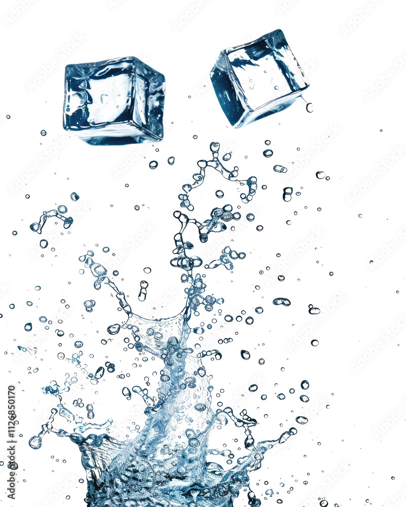 fresh falling ice cubes isolated on white or transparent png fresh falling ice cubes isolated on white or transparent png