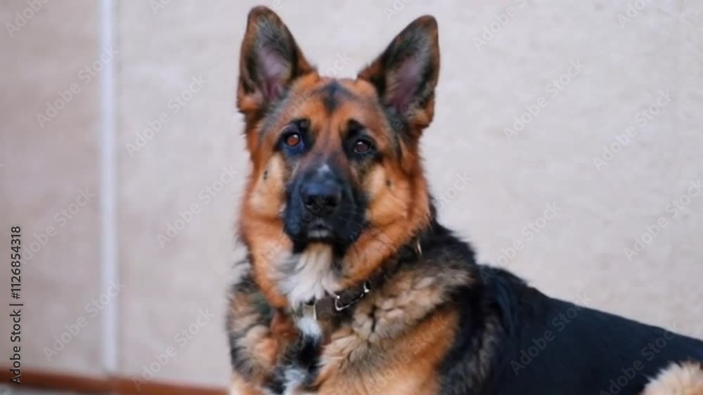 Pet dog. Portrait of a German Shepherd. Pet dog. Portrait of a German Shepherd.