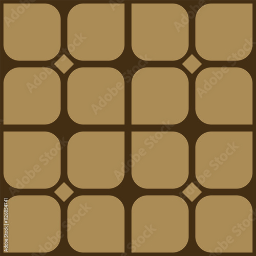 Seamless vector patterns, abstract floral background, brown background, Modern stylish design, geometric shape