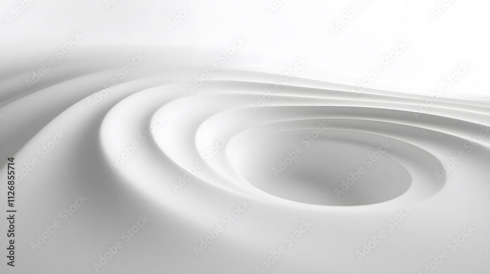 Abstract White Swirling Vortex Design Illustration Abstract White Swirling Vortex Design Illustration