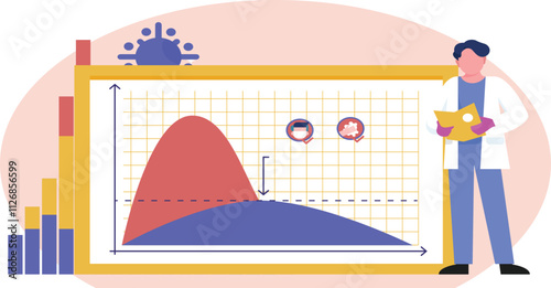 Hospital Statistics : Vector illustration, which can easily modify or edit