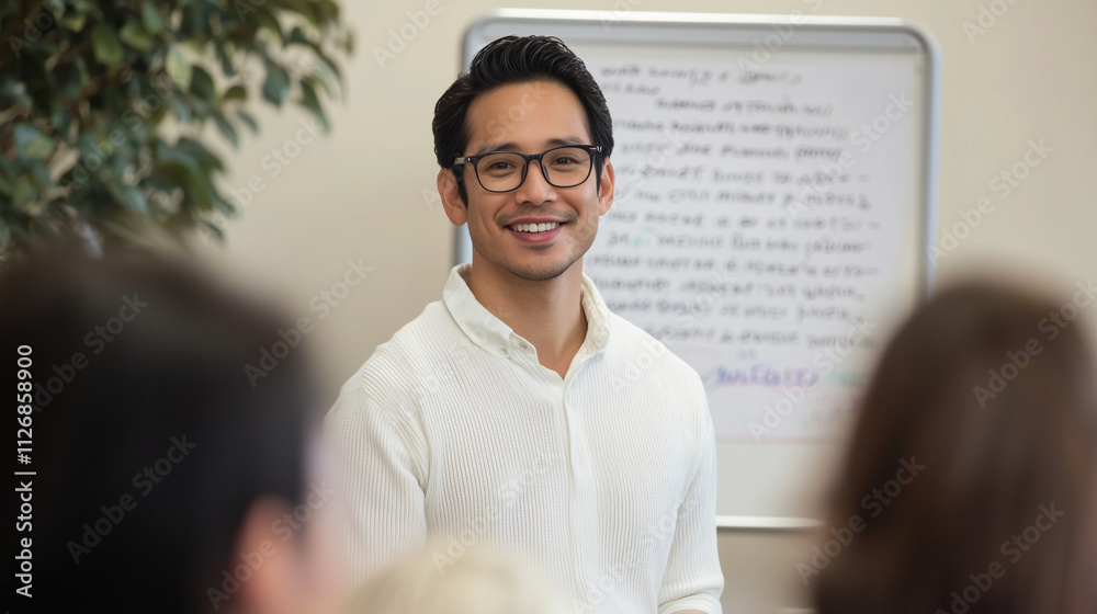 Language Tutor Teaching Adults in Multicultural Community Center Language Tutor Teaching Adults in Multicultural Community Center