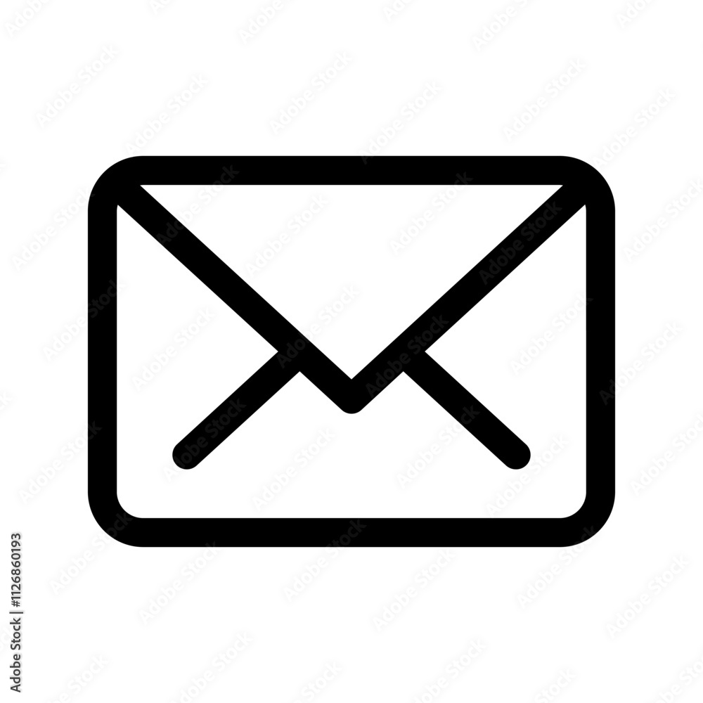 Envelope mail icon set. newsletter web buttons. close email letter outline vector symbol Envelope mail icon set. newsletter web buttons. close email letter outline vector symbol