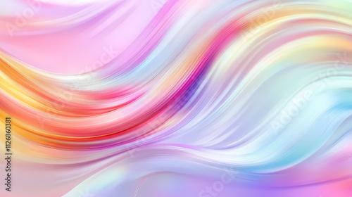 Wallpaper Mural Abstract holographic neon foil background, iridescent colors. Opalescent. Illustration Torontodigital.ca