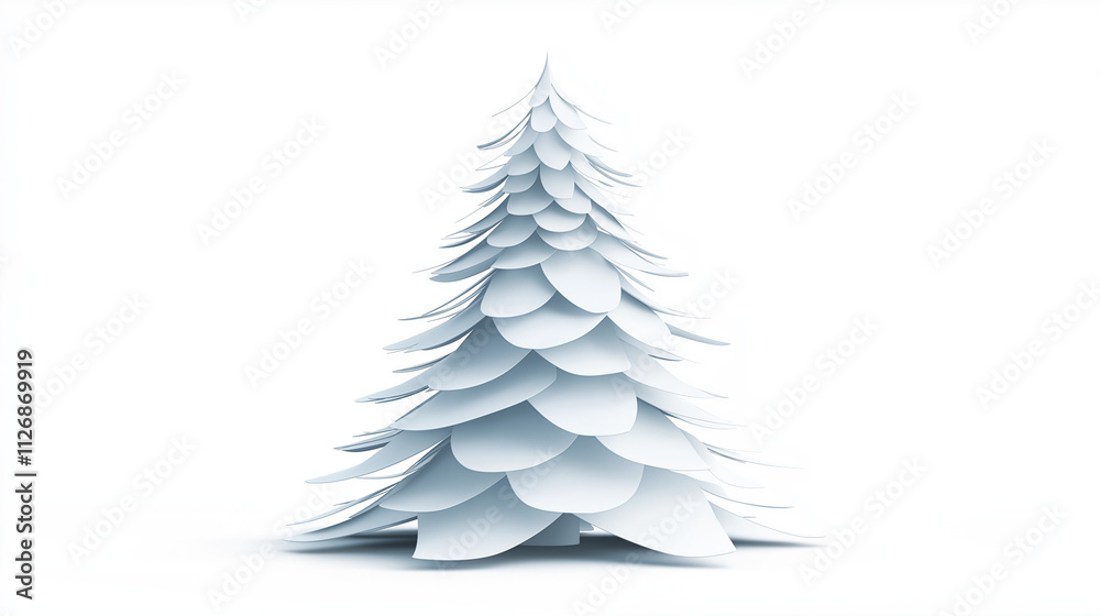 christmas tree with snow christmas tree with snow