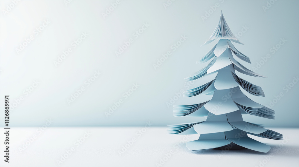 christmas tree on blue background christmas tree on blue background
