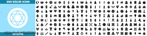 Mystic Solid Editable Icons set.