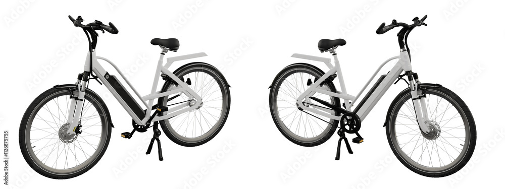 Naklejka premium Electric Bike isolated on white