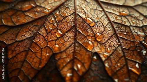 captivating close-up of textured leaves, elegantly illuminated by soft, dappled light. The interplay of shadows and textures symbolizes growth, renewal, and nature's intricate harmony photo