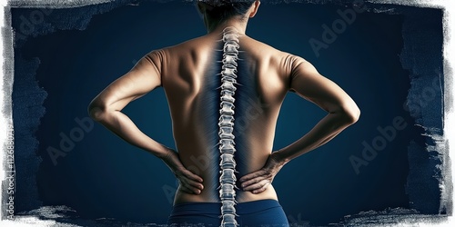 Spine Anatomy Health Wellness Fitness Human Body photo