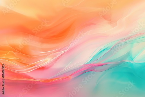 Wallpaper Mural Vivid rainbow colors colorful smooth waving silk textured wallpaper background banner.
 Torontodigital.ca