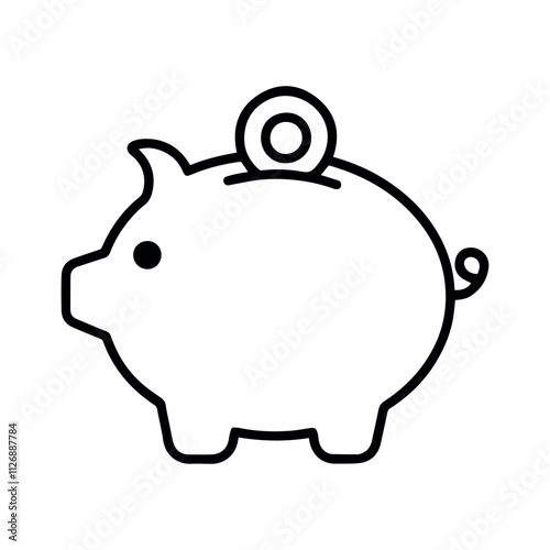 save money vector icon on white background