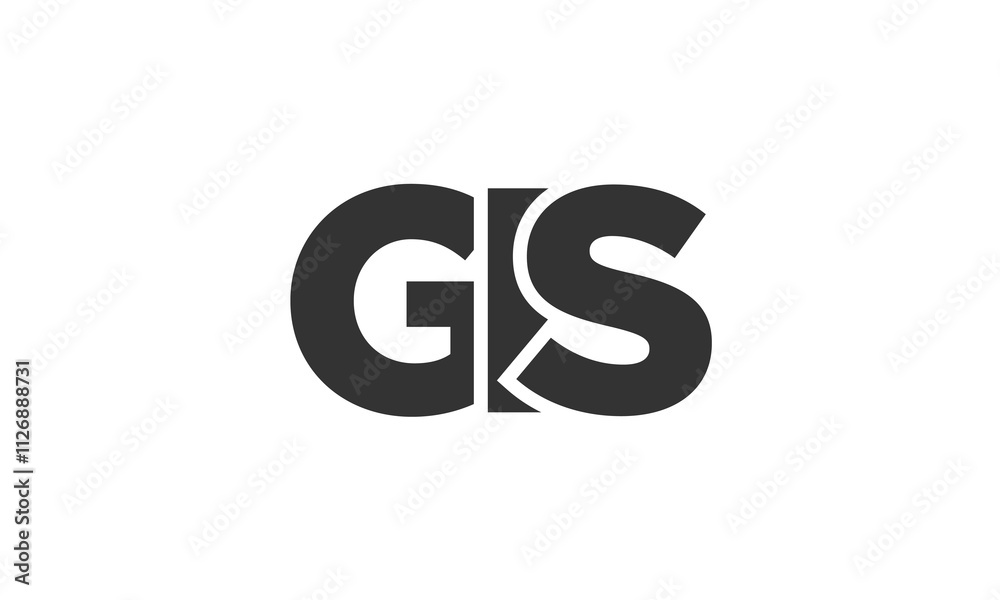 GIS logo design template with strong and modern bold text. Initial based vector logotype featuring simple and minimal typography. Trendy company identity. GIS logo design template with strong and modern bold text. Initial based vector logotype featuring simple and minimal typography. Trendy company identity.