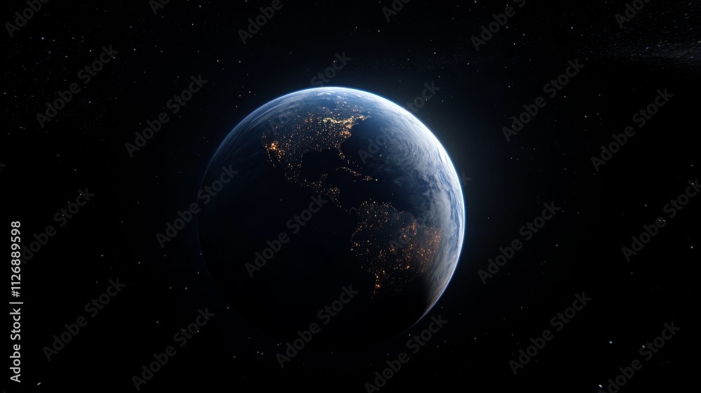 Ultra detailed, photorealistic image of Earth from space Ultra detailed, photorealistic image of Earth from space