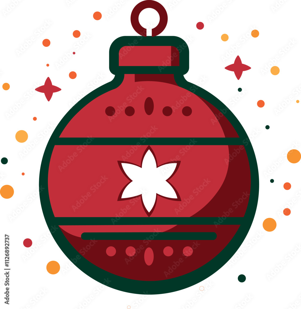 Christmas tree toy in red and green colors Christmas tree toy in red and green colors