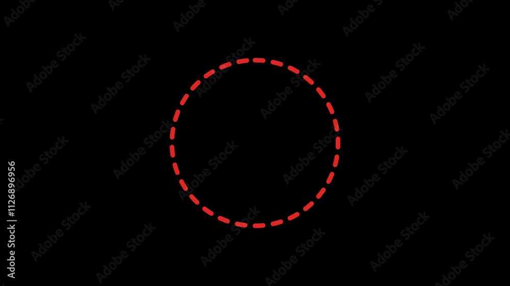 Red Oval Dotted highlighter Animation