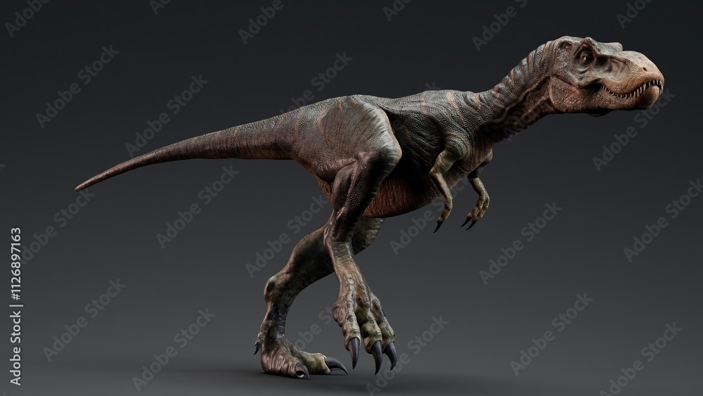 Baby Trex of background. 3d model rendering Baby Trex of background. 3d model rendering