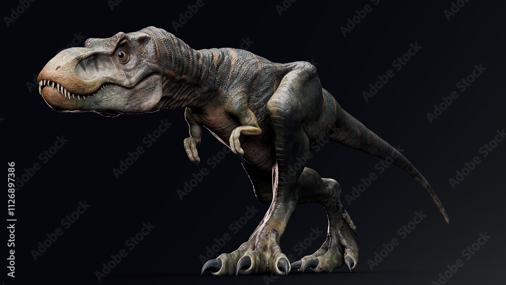 Baby Trex of background. 3d model rendering Baby Trex of background. 3d model rendering