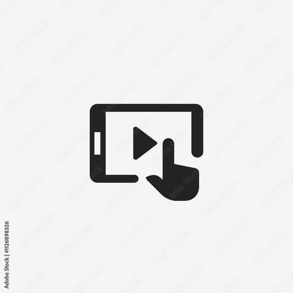 Tablet with Play Button Icon
Tablet with Play Button Icon