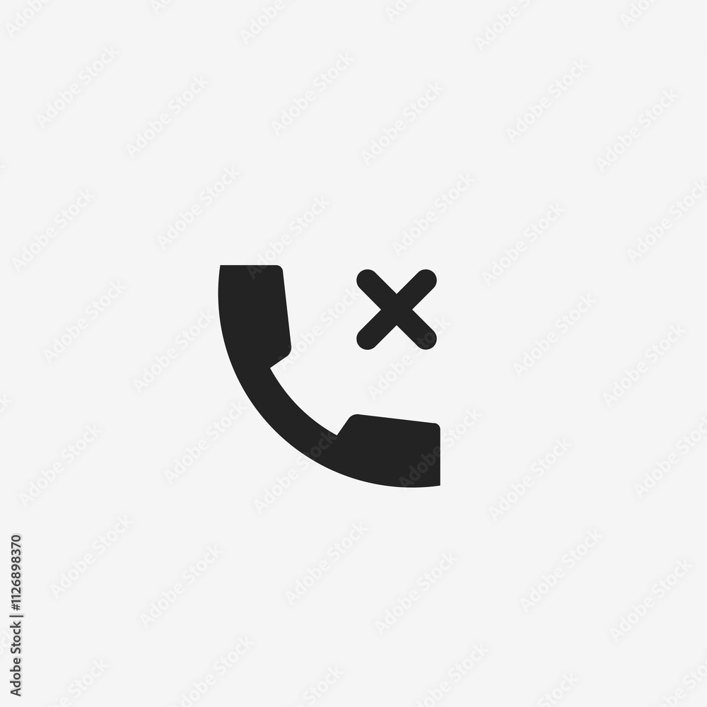 Obraz premium Missed Call Icon