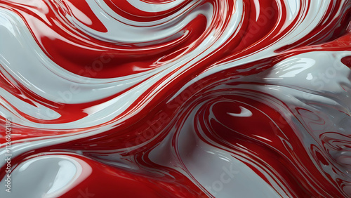 Abstract 3D fluid textures that flow and merge with vibrant colors
