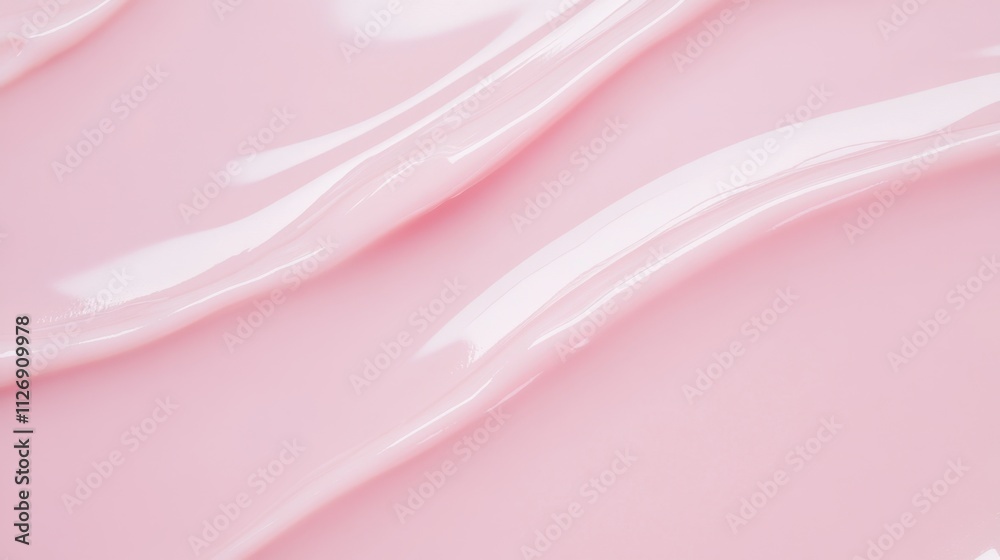Obraz premium Soft Pink Liquid Texture Background for Beauty and Skincare Themes