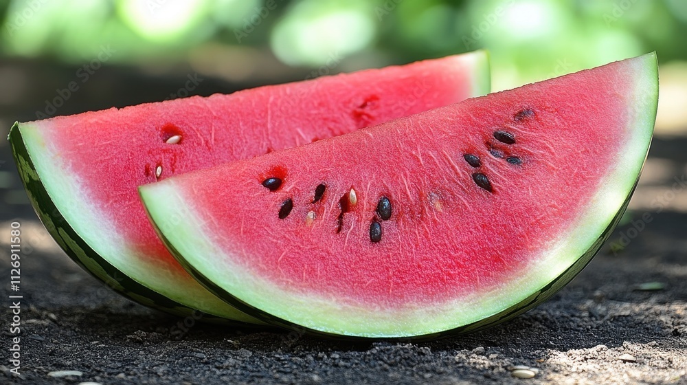 a slice of watermelon with seeds a slice of watermelon with seeds