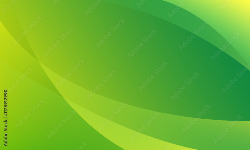 Abstract green background with waves. Eps10 vector