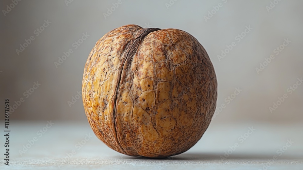 Fototapeta premium a walnut on a white background