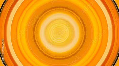 animation of gentle loop of concentric circles softly expanding and contracting, each ring changing colors