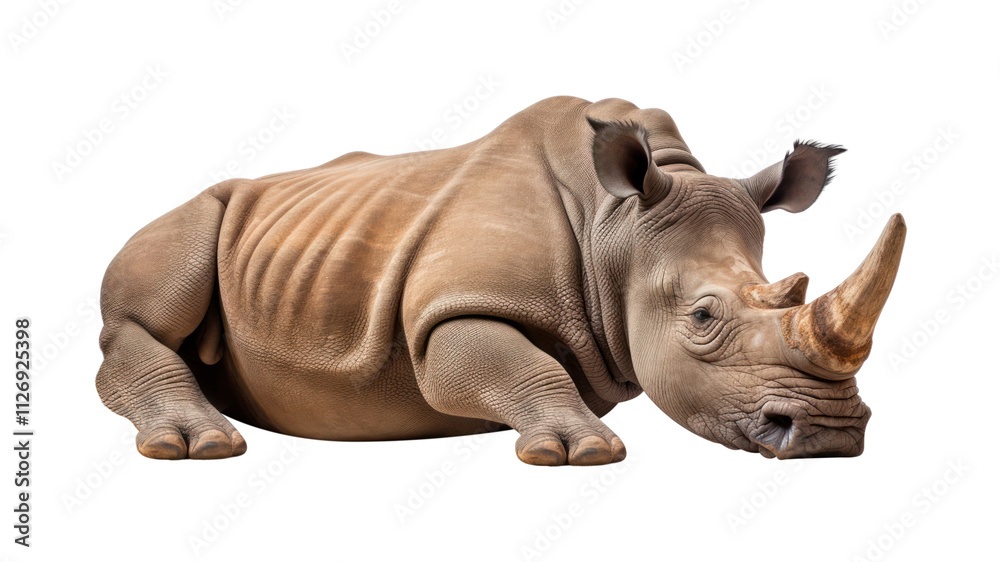 Obraz premium PNG Rhinoceros wildlife animal mammal.