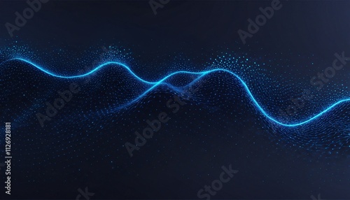 Futuristic wave, Futuristic data stream vector background