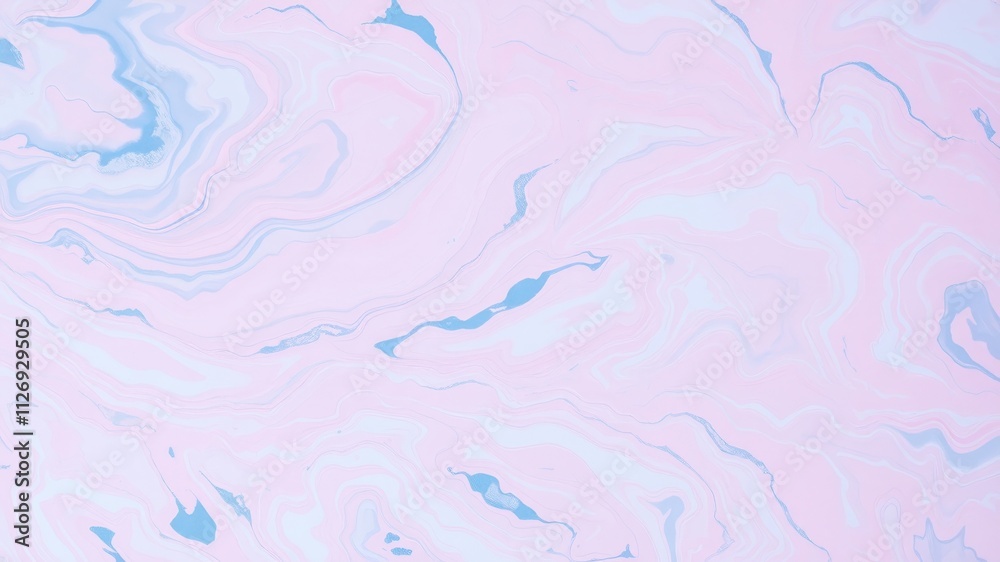 Fototapeta premium Abstract Pastel Swirl Background with Light Blue and Pink Hues