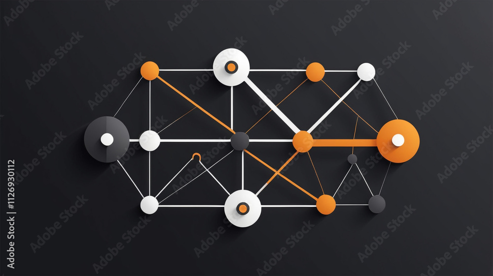 Digital Information Technology Network Background, Abstract dot point connect with gradient line Digital Networking Digital Information Technology Network Background, Abstract dot point connect with gradient line Digital Networking
