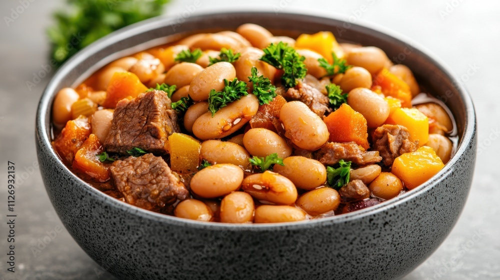 Garbure is a hearty stew made with a variety of meats, vegetables, and beans, typically cooked slowly to develop rich flavors and a thick, satisfying texture. Garbure is a hearty stew made with a variety of meats, vegetables, and beans, typically cooked slowly to develop rich flavors and a thick, satisfying texture.