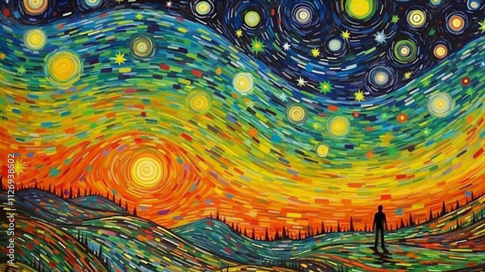 Obraz premium Looking at the sky where you can see the stars